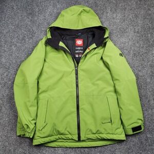 686 Boys Defender Ski Jacket Size XL Green Hooded Insulated Waterproof Snowboard